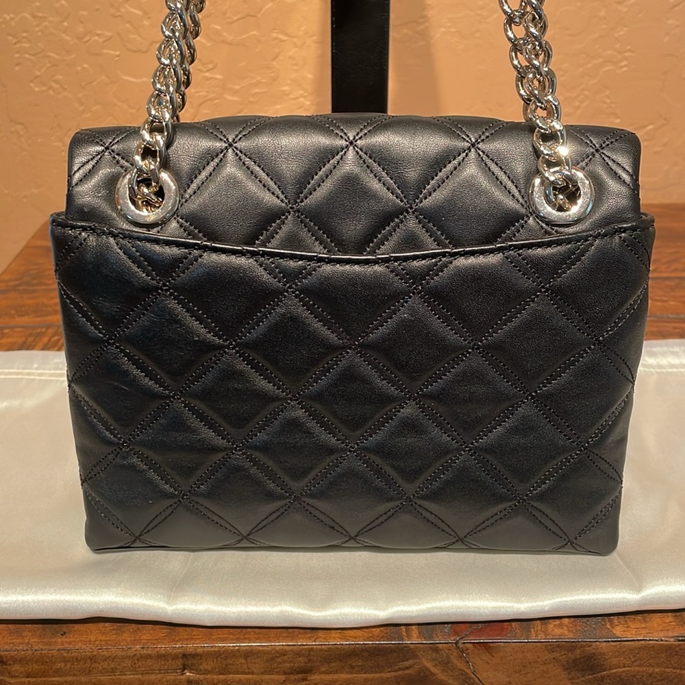 Kate Spade Natalia Quilted Black Leather Shoulder/Crossbody Like New! MSRP $329 - Picture 5 of 7